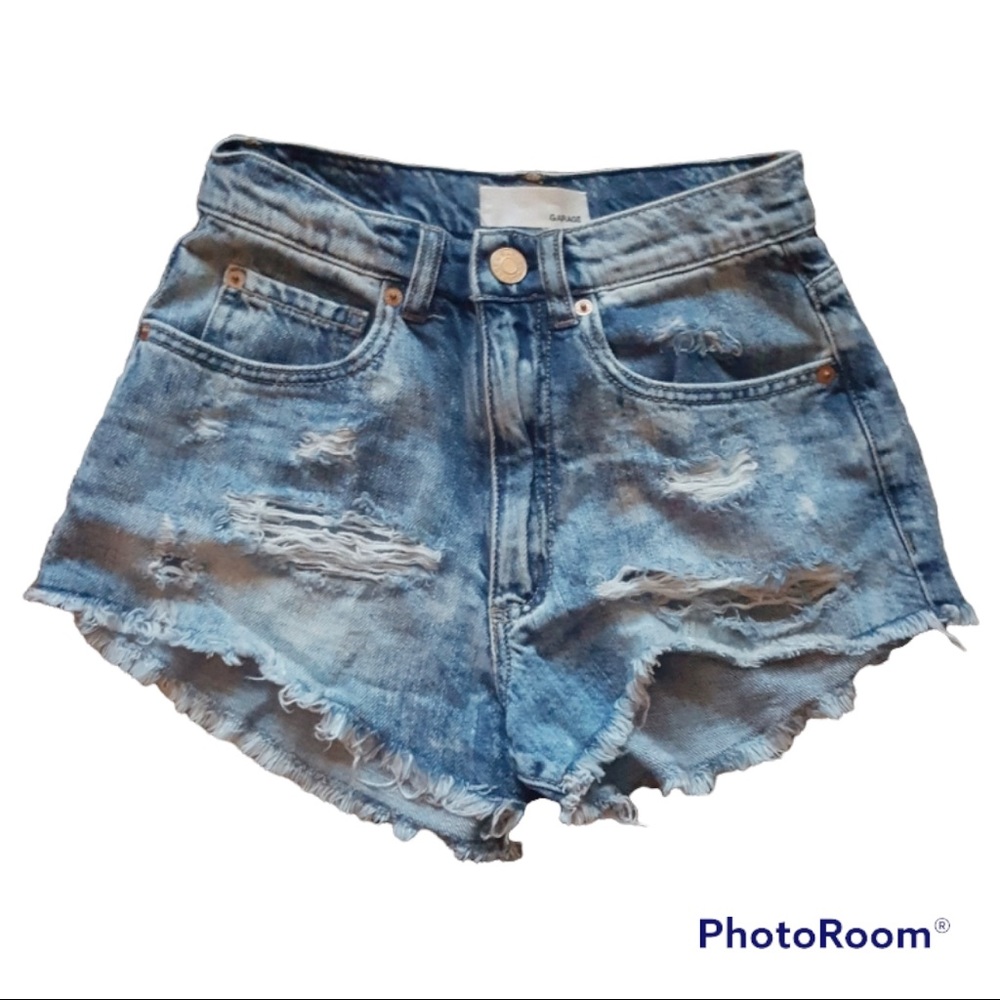 Garage Distressed Festival Shorts Size 00